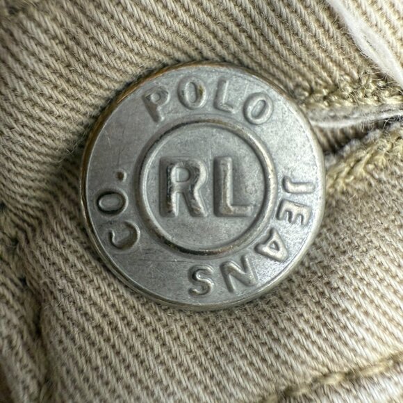 VINTAGE Women's RALPH LAUREN POLO JEANS Co. Saturday Carpenter Khaki Pants | 8 - Picture 6 of 8